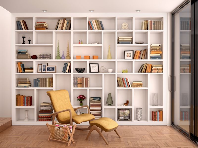 Built In Bookcase Installation in Woodbridge, VA